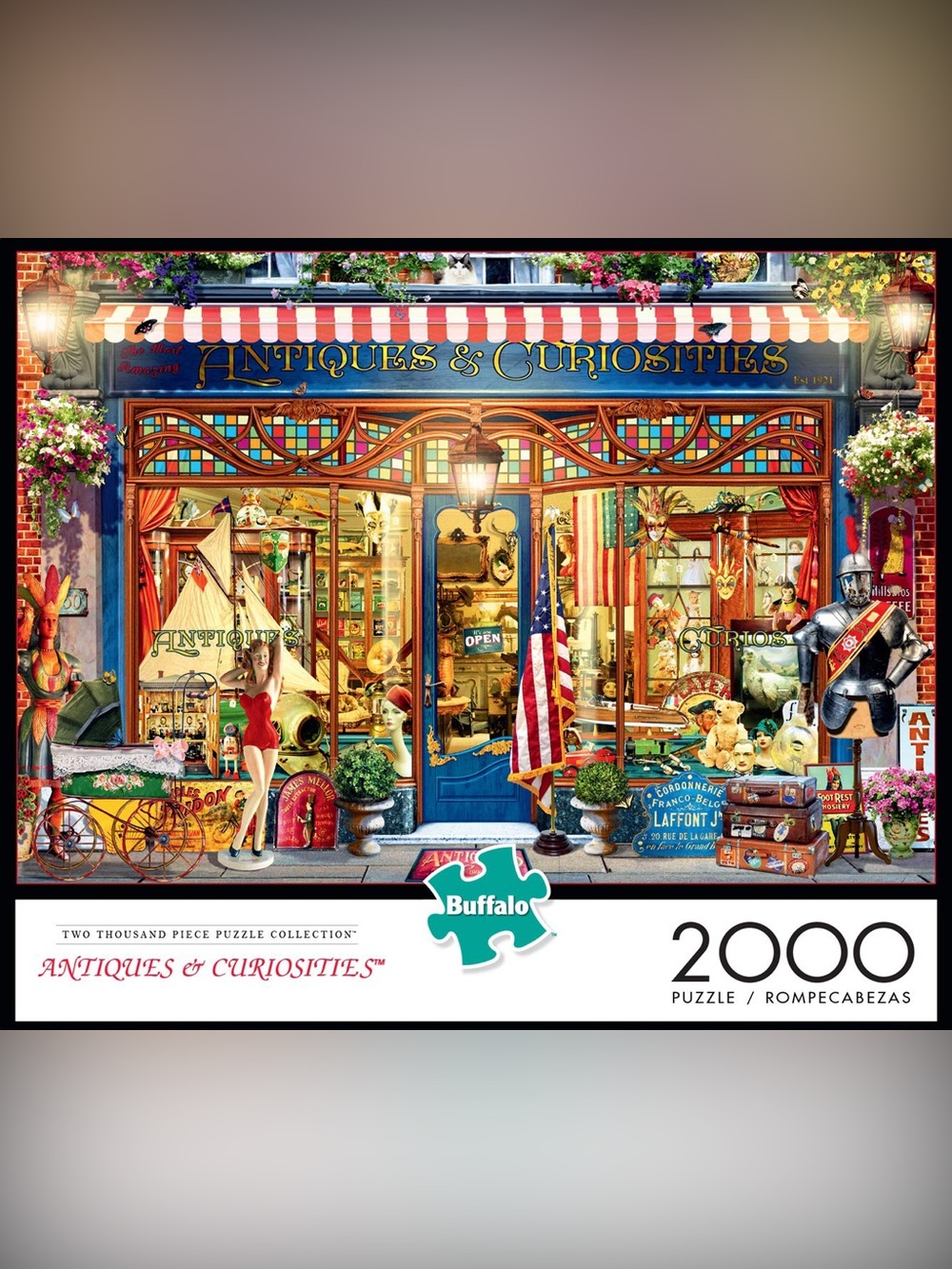 Buffalo Puzzles - Antiques & Curiosities 2,000 Piece Puzzle 🧩